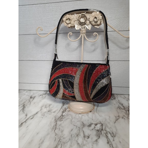 Beaded Art Deco Style Purse Hand Bag NEW Unused - Picture 1 of 10